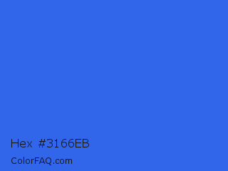 Hex #3166eb Color Image