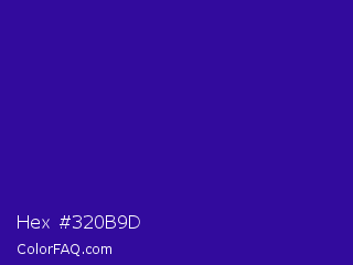 Hex #320b9d Color Image