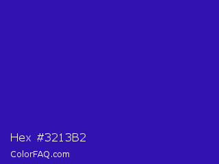 Hex #3213b2 Color Image