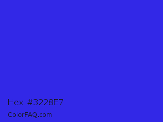 Hex #3228e7 Color Image
