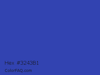 Hex #3243b1 Color Image