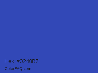 Hex #3248b7 Color Image