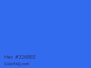 Hex #326bee Color Image