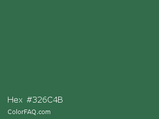 Hex #326c4b Color Image