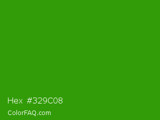 Hex #329c08 Color Image