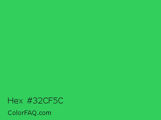 Hex #32cf5c Color Image
