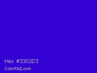 Hex #3302d3 Color Image