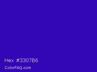 Hex #3307b6 Color Image