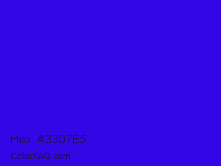Hex #3307e5 Color Image