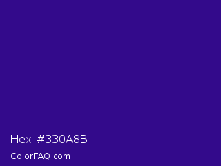 Hex #330a8b Color Image
