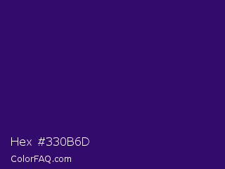 Hex #330b6d Color Image