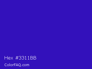 Hex #3311bb Color Image
