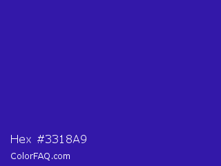 Hex #3318a9 Color Image