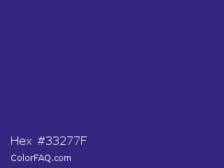Hex #33277f Color Image