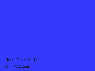 Hex #333afb Color Image