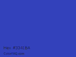 Hex #3341ba Color Image