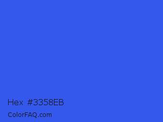 Hex #3358eb Color Image