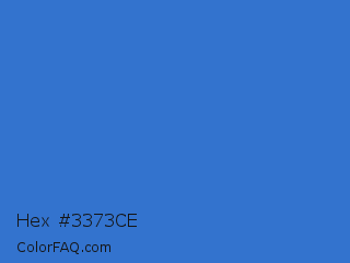 Hex #3373ce Color Image