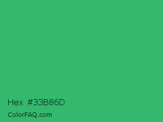Hex #33b86d Color Image