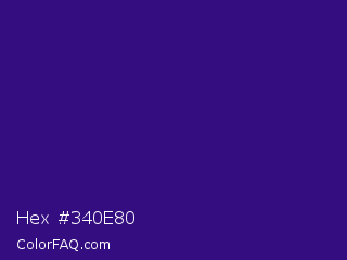 Hex #340e80 Color Image