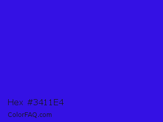 Hex #3411e4 Color Image