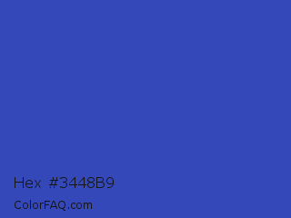 Hex #3448b9 Color Image