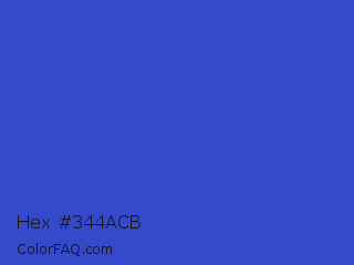 Hex #344acb Color Image