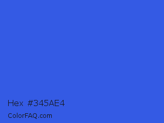 Hex #345ae4 Color Image