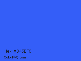 Hex #345ef8 Color Image