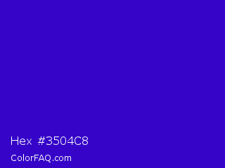 Hex #3504c8 Color Image