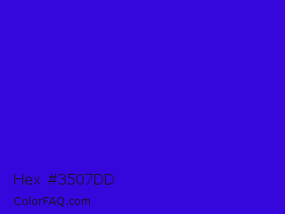 Hex #3507dd Color Image