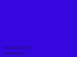 Hex #3507de Color Image
