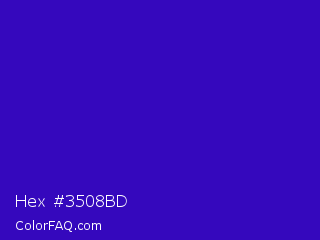 Hex #3508bd Color Image