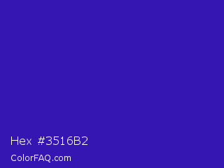 Hex #3516b2 Color Image