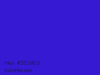 Hex #3519d3 Color Image