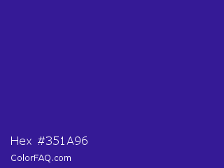 Hex #351a96 Color Image