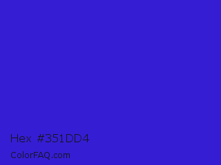 Hex #351dd4 Color Image