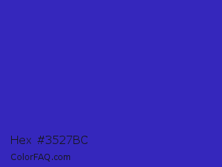 Hex #3527bc Color Image