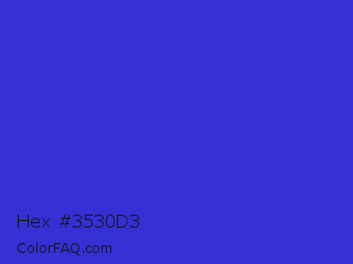 Hex #3530d3 Color Image