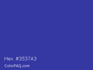 Hex #3537a3 Color Image
