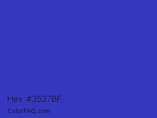 Hex #3537bf Color Image