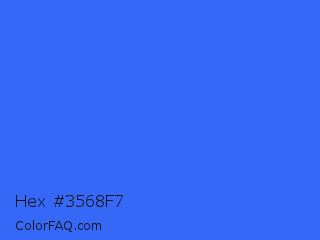 Hex #3568f7 Color Image