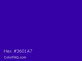 Hex #3601a7 Color Image