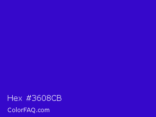 Hex #3608cb Color Image