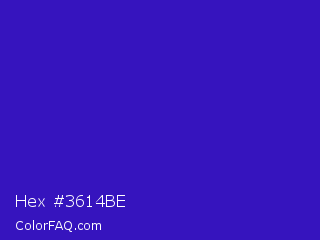 Hex #3614be Color Image