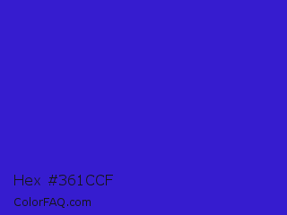 Hex #361ccf Color Image