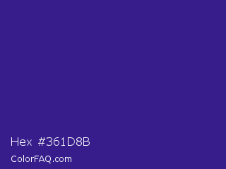 Hex #361d8b Color Image