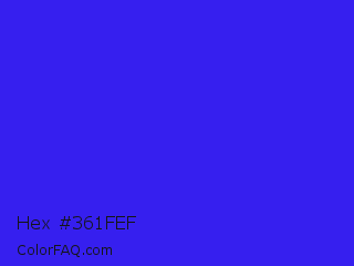 Hex #361fef Color Image