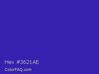 Hex #3621ae Color Image
