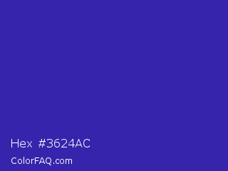 Hex #3624ac Color Image